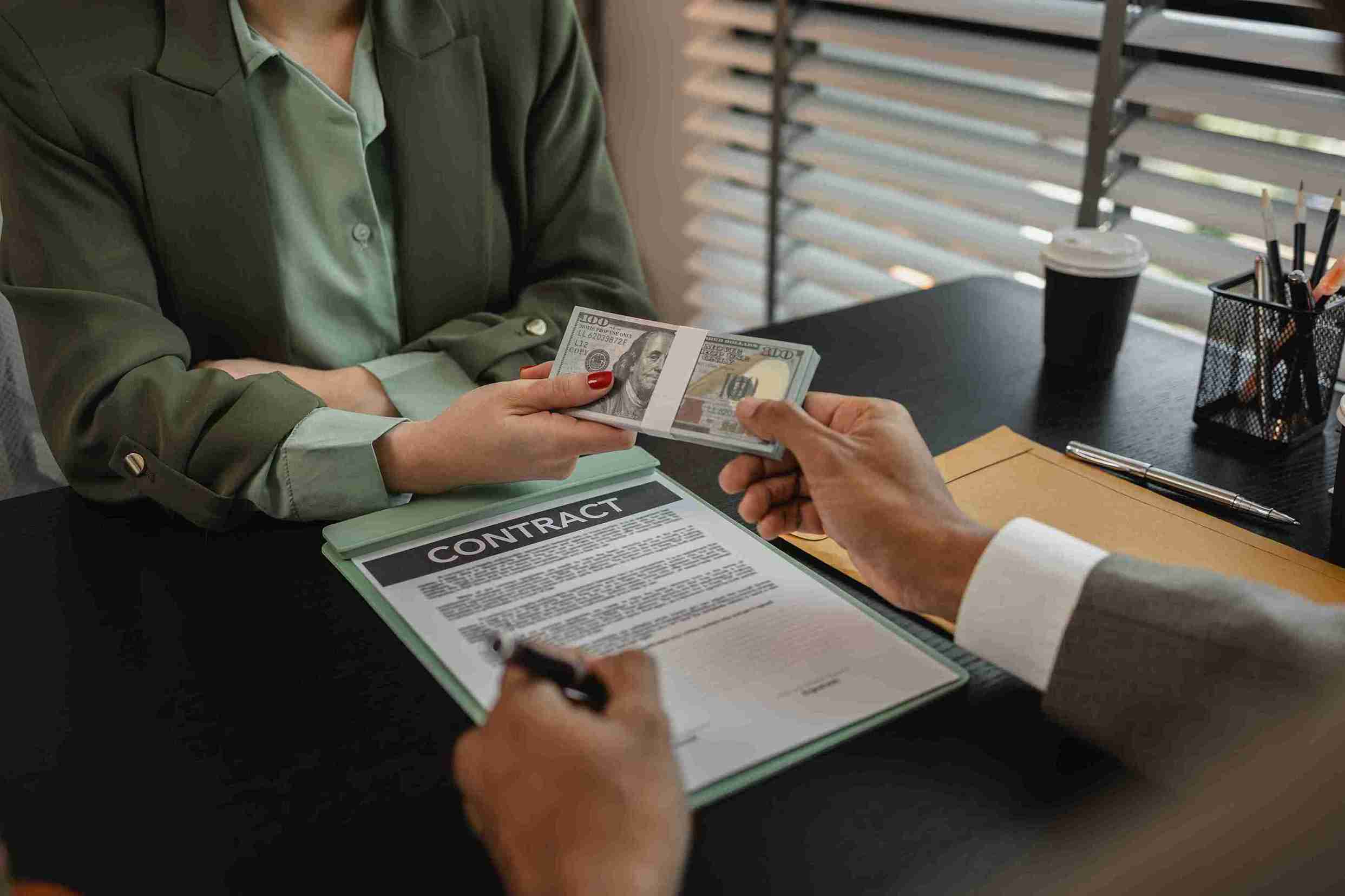 A client is paying sponsor payment.